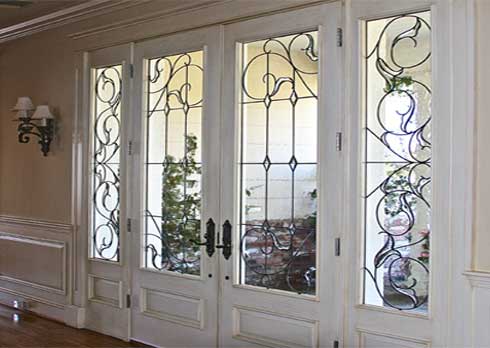 Traditional Beveled Leaded Glass Work From Stained Glass Beverly Hills and Silva Glassworks